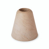 Socle de lampe conique en bois d'aulne pour douille E27 — Bois naturel