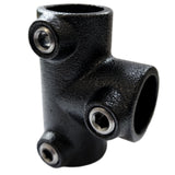 té à visser noir pour structure en tubes