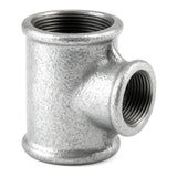 Té réduit plomberie galvanisé taraudé