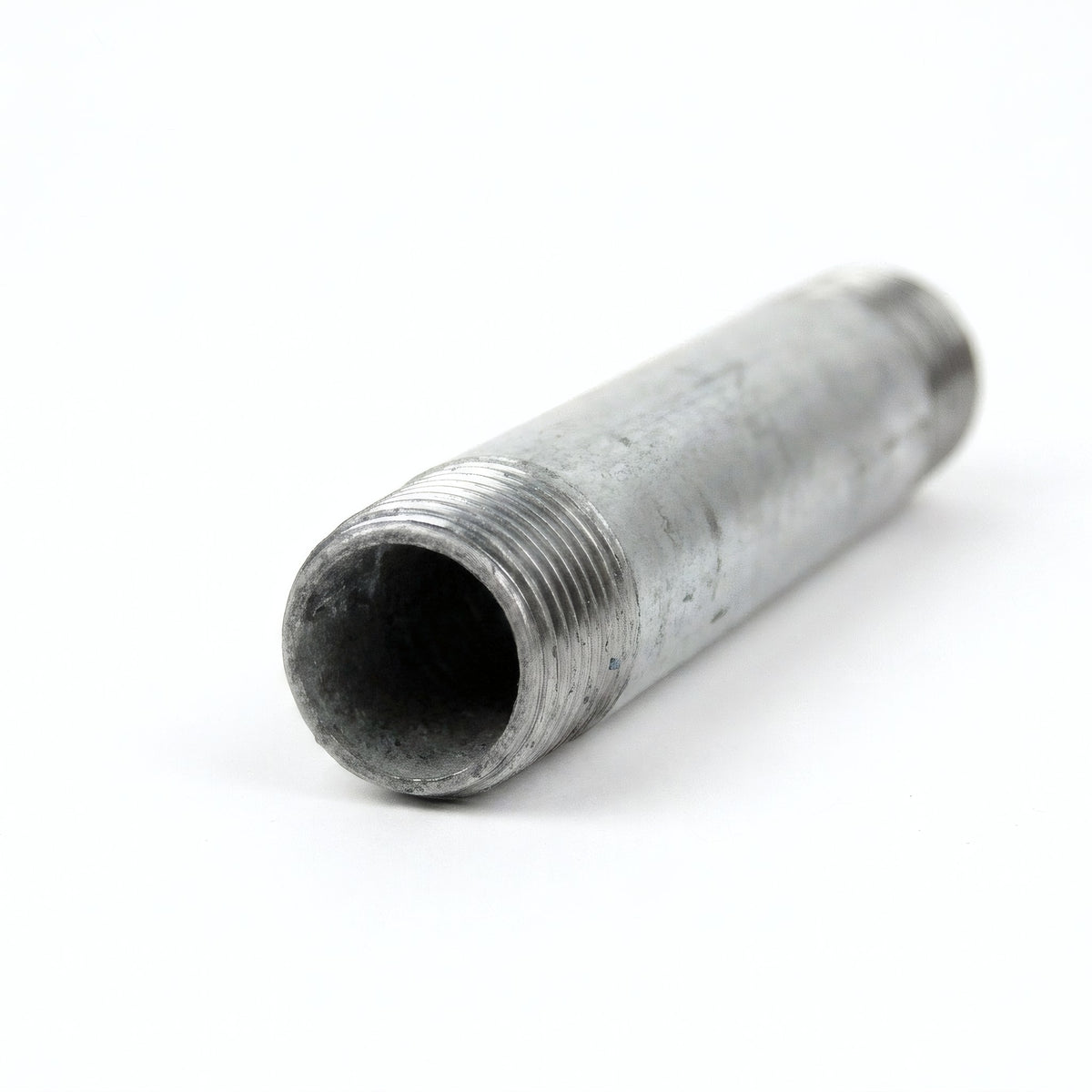 Tube 1/2'' sur-mesure - 15x21mm acier galvanisé - fileté - photo produit fond blanc 3