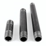 Tube 3/8'' - 12x17mm acier noir - fileté - photo produit fond blanc 1