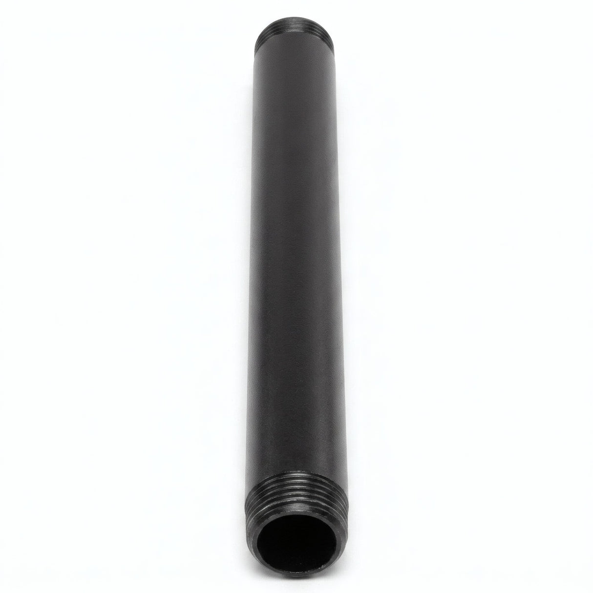 Tubes filetés - déco – peinture noire - photo produit fond blanc 2