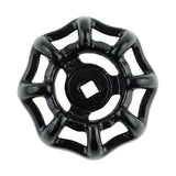 Volant noir en fonte 54 mm, carré central 6 mm