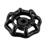 Volant noir en fonte 54 mm pour robinet, déco industrielle