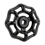 Volant noir en fonte 54 mm pour vanne, style industriel