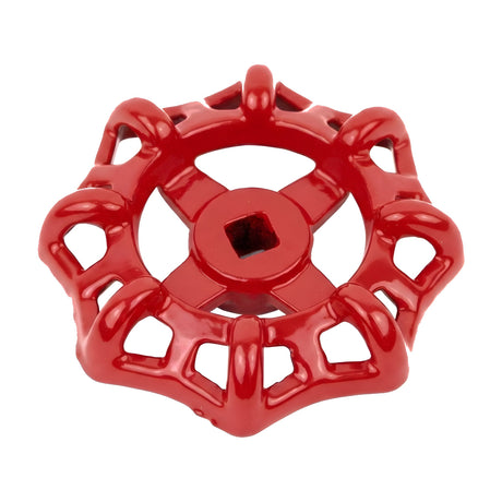 Volant rouge en fonte 72 mm pour vanne, style industriel