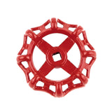 Volant rouge en fonte 98 mm pour vanne, style industriel