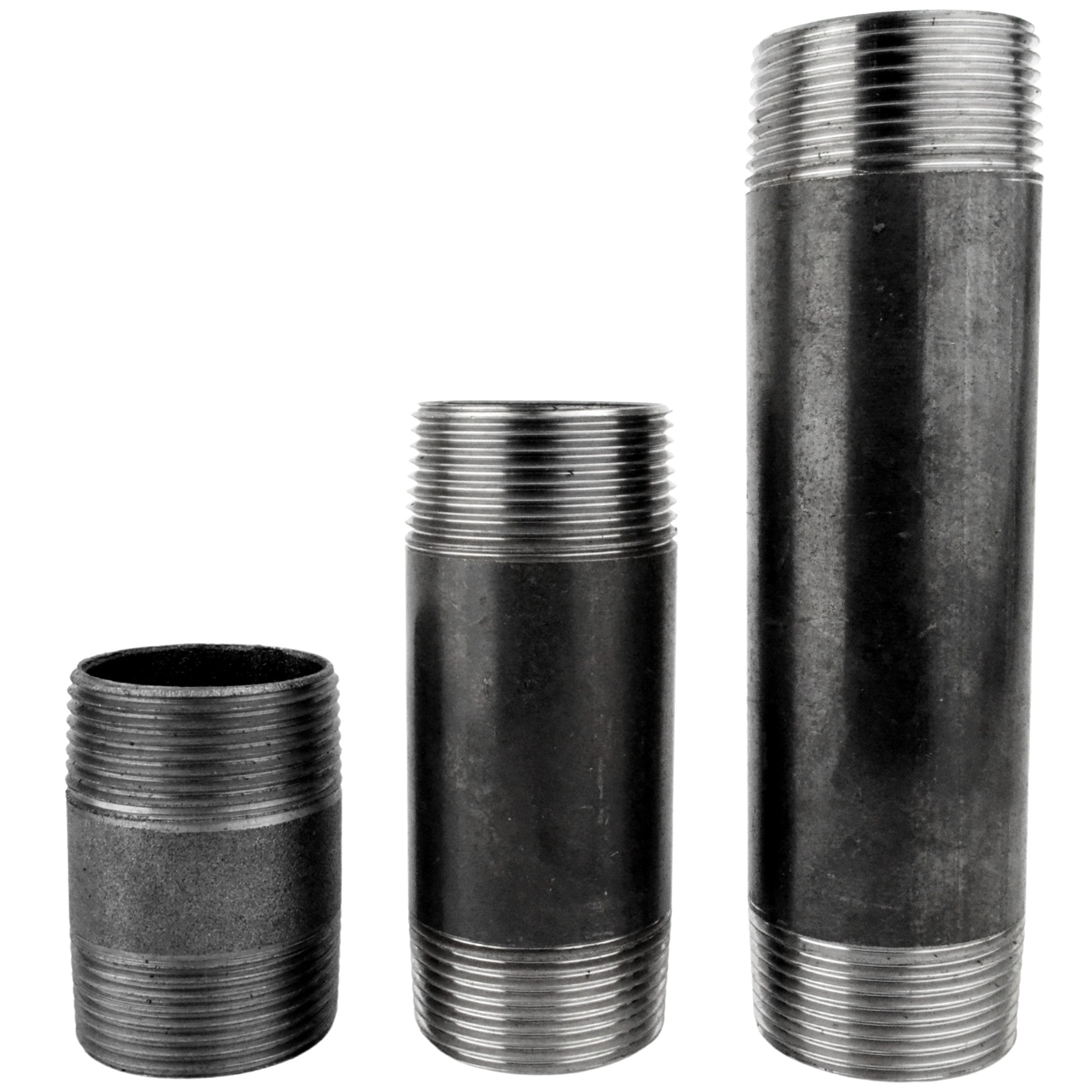 Tuyau Acier Galvanisé 1''1/4 - 33x42mm - Longueur 15cm Fileté Des Deux Côtés