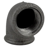 Coude petit rayon 90° F/F fonte noire