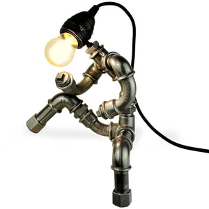 lampe robot en raccords de plomberie en fonte