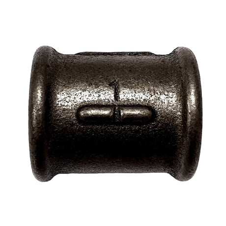 Manchon Droite/Gauche FF fonte noire filetage 1" Ø34 sur filets 