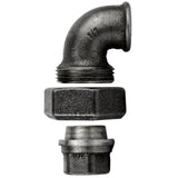 Coude Union F/F fonte noire