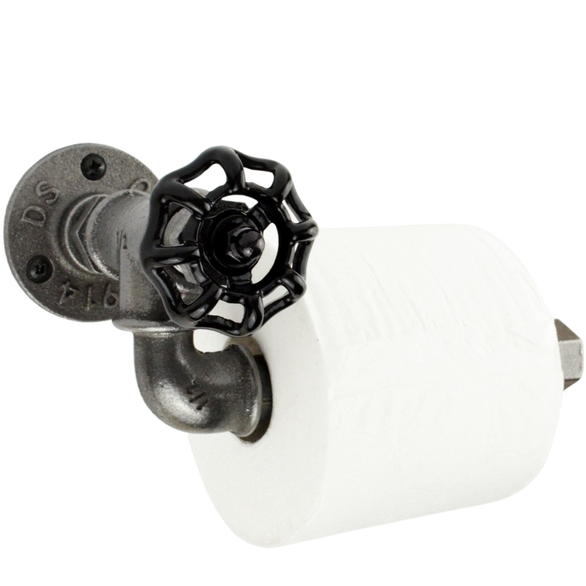 Dérouleur papier WC à volant - Modèle 1 - petit volant fonte — styleindus