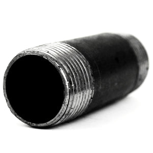 tube en acier noir fileté 226x34mm