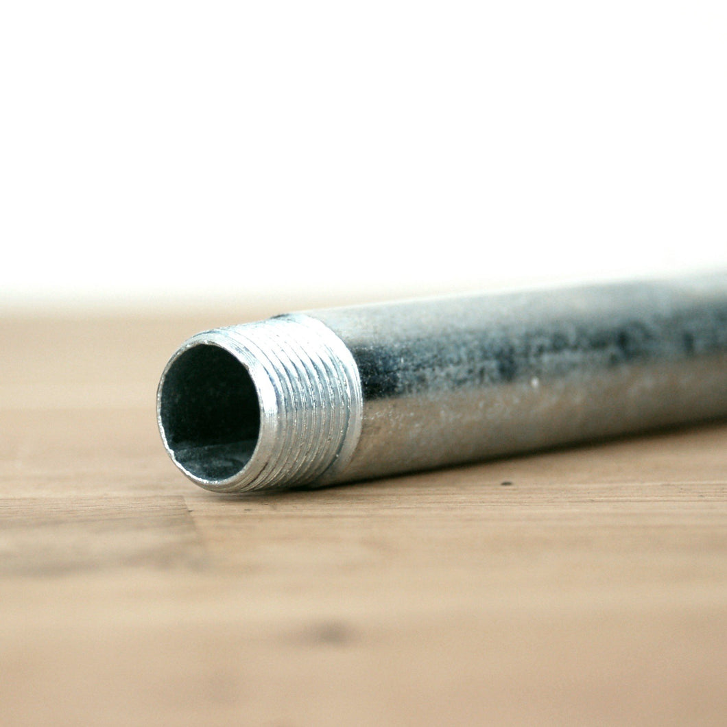 tube sur-mesure acier galvanisé fileté 12x17mm 12/17mm 3/8'' pouce