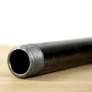 tube acier noir sur-mesure fileté 20x27mm 20/27mm 3/4'' pouce