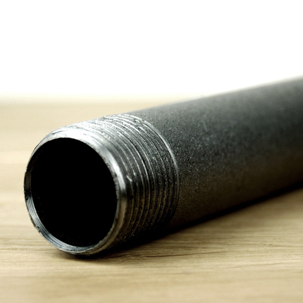 tube acier noir sur-mesure fileté 26x34mm 26/34mm 1'' (pouce)